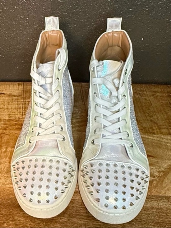 Steve Madden Other - Steve Madden Men’s White Sparkle High-Top Sneaker (Christian Louboutin style)